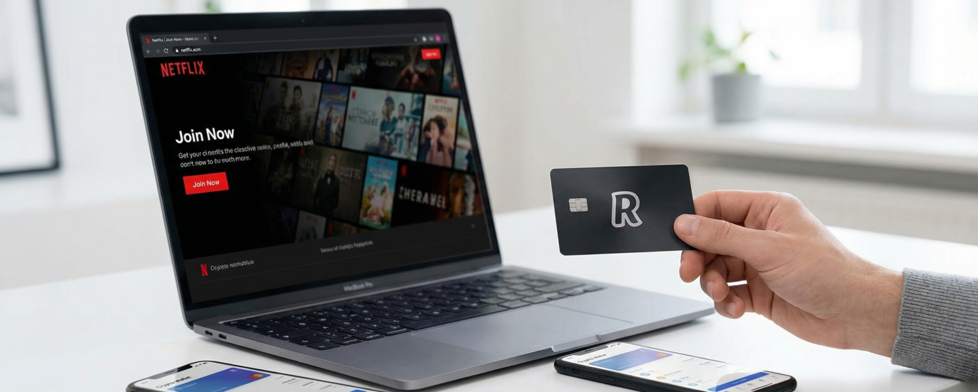 buy netflix subscription with redotpay crypto card