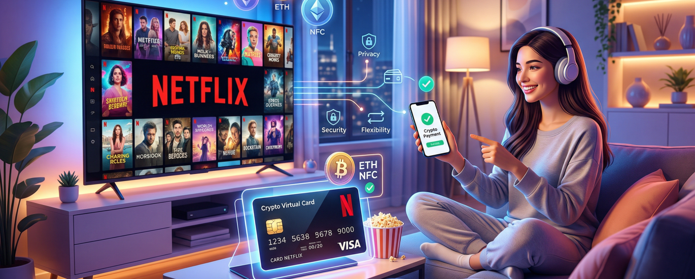 best crypto virtual card for netflix subscriptions